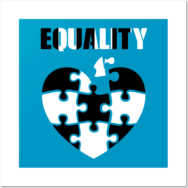 EQUALITY Equal Rights Equality For All Social Justice Wall Art by rjstyle7